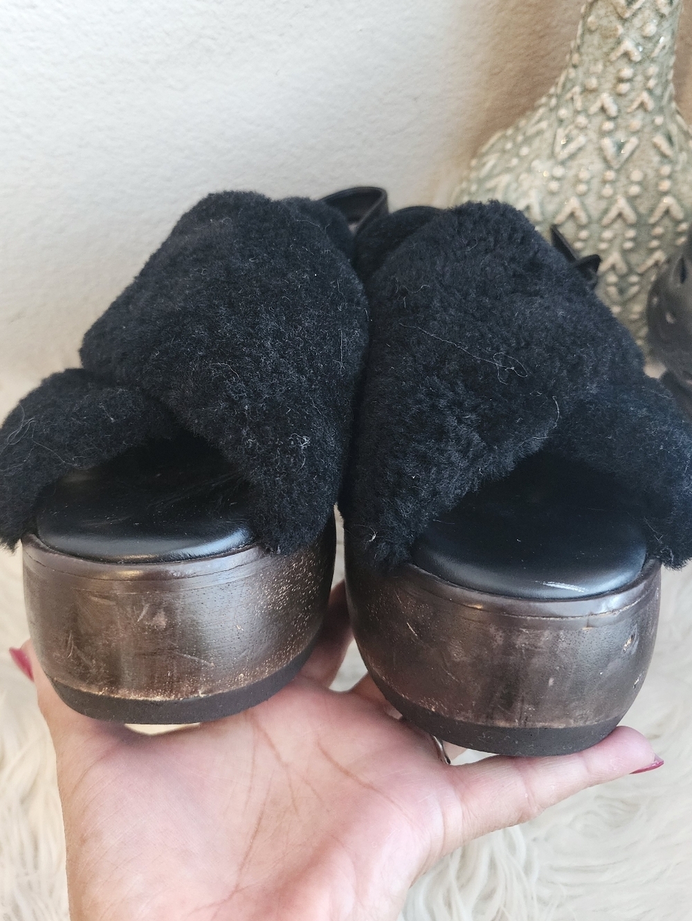 PALOMA BARCELO BY ANTHROPOLOGIE LEATHER  AND SHEEPSKIN SIZE 11 - Picture 7 of 16